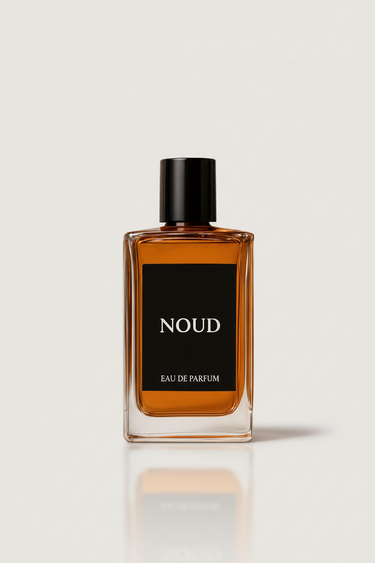 Noud Eau de Parfum luxury unisex fragrance by The Perfume Stash London with oud, cardamom and sandalwood notes